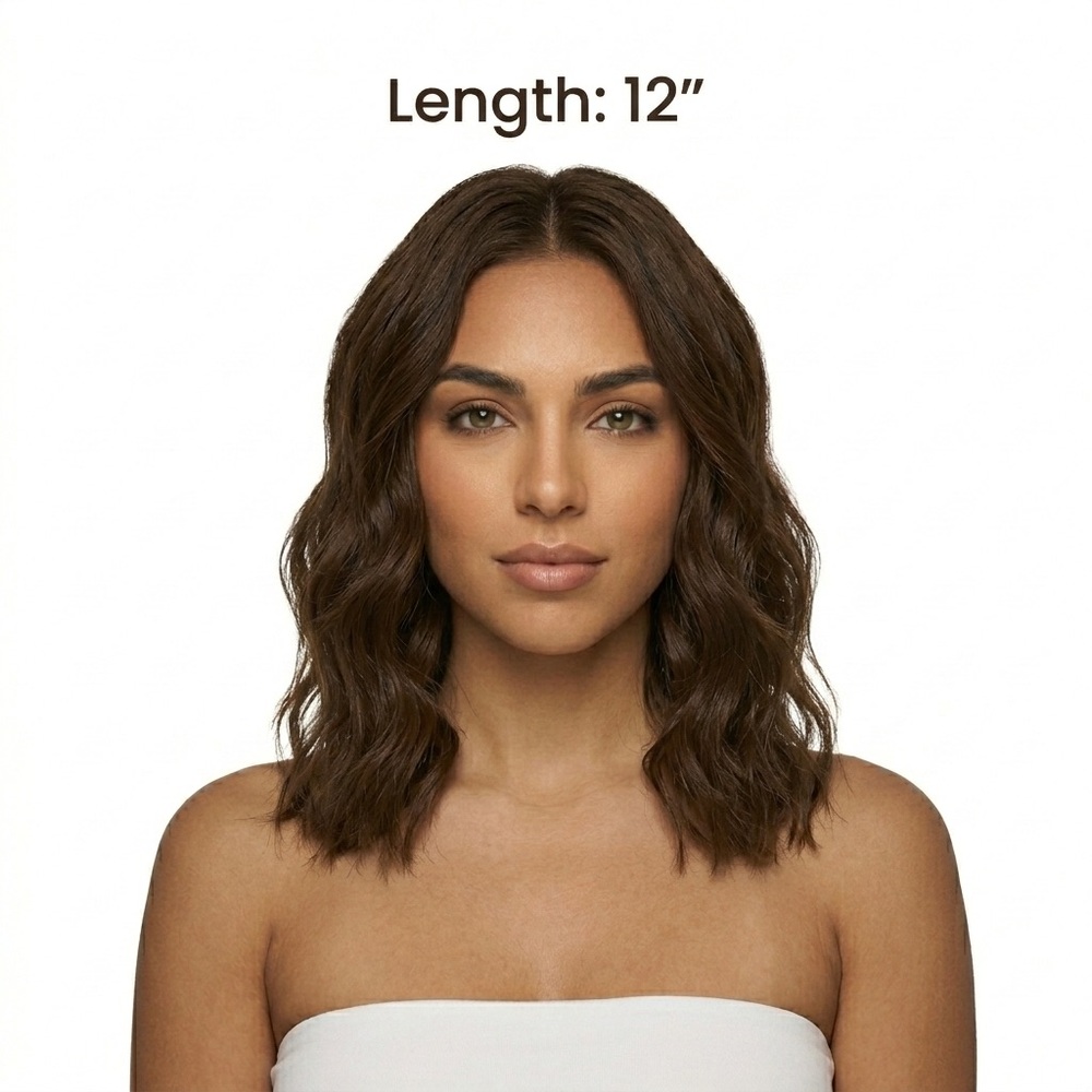 THAT HAIR Dark Brown Hair 12” - WAVY